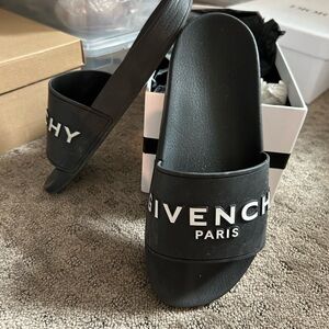 Givenchy Black Slide Sandals for Women
